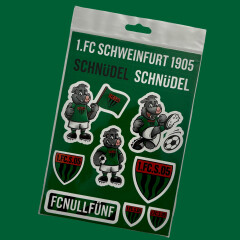 Aufkleberkarte Schn&uuml;del