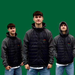 Hybridjacke mit Logo