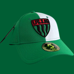 Cap FC05 Logo Curved Green-White